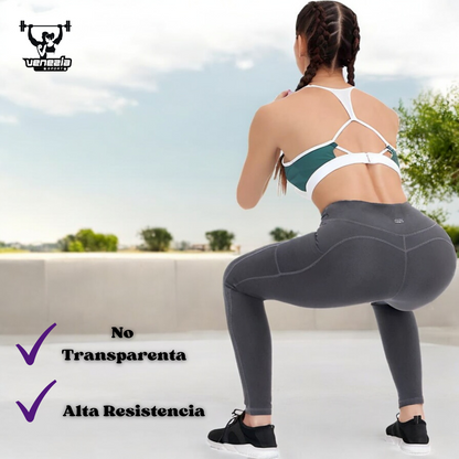 Leggings Anticlavos para Mujer: Pantalones de Yoga No Transparentes con Bolsillos y Control de Barriga, Capri de Longitud Completa